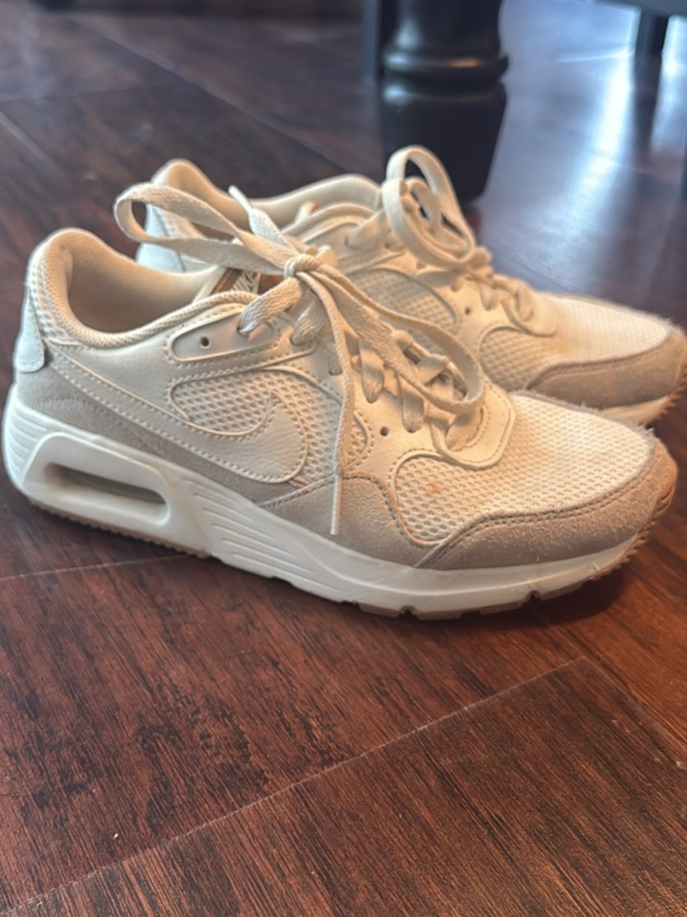 Nike Cream and White Air Max